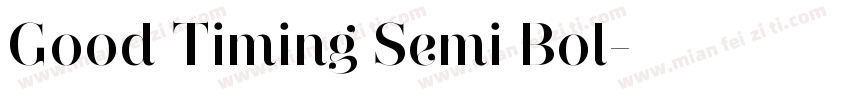Good Timing Semi Bol字体转换